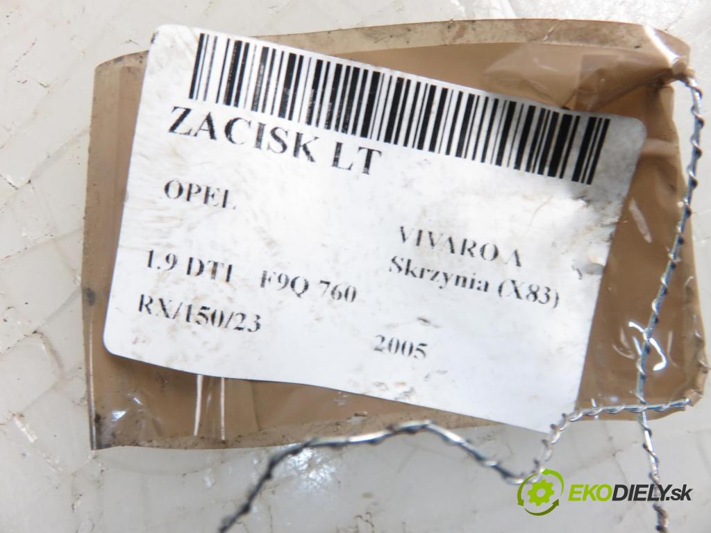 OPEL VIVARO A Skrzynia (X83) FURGON 2005 1870,00 Zaciski 1870,00 Brzdič strmeň LT 
