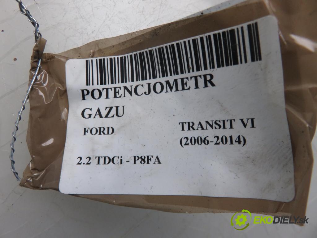 FORD TRANSIT TOURNEO Autobus BUS 2006 63,00 2.2 TDCi - P8FA 2198,00 Potenciometer plynového pedálu 6C119F836CB (Pedále)