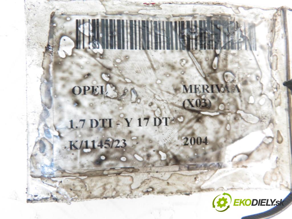 OPEL MERIVA A nadwozie wielkoprzestrzenne (MPV) (X03) MINIVAN 2004 1686,00 Wtryskiwacze 1686,00 vstrekovač TJBB01901D (Vstrekovače)