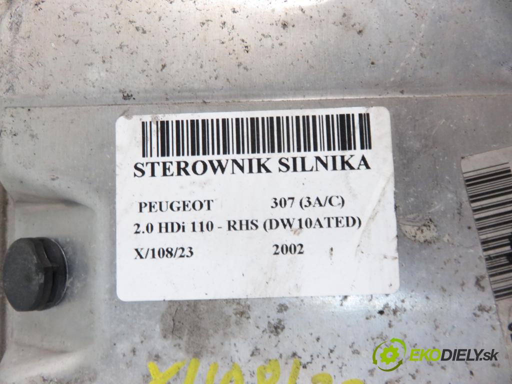 PEUGEOT 307 (3A/C) HB 2002 1997,00 Sterowniki silnika 1997,00 Riadiaca jednotka Motor 9644606180; 0281010779