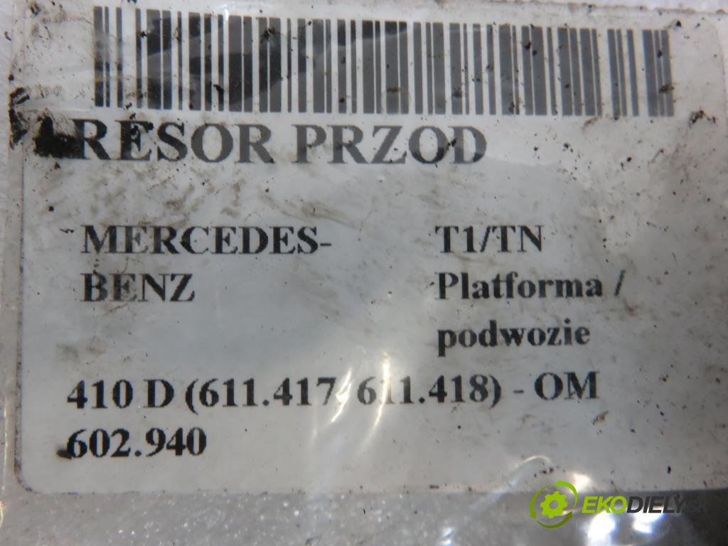 MERCEDES-BENZ T1/TN Platforma / podwozie KABINA/PLATFORMA 1993 70,00 2.9 D 410 D  - OM 602.940 2874,00 Listové pero predný