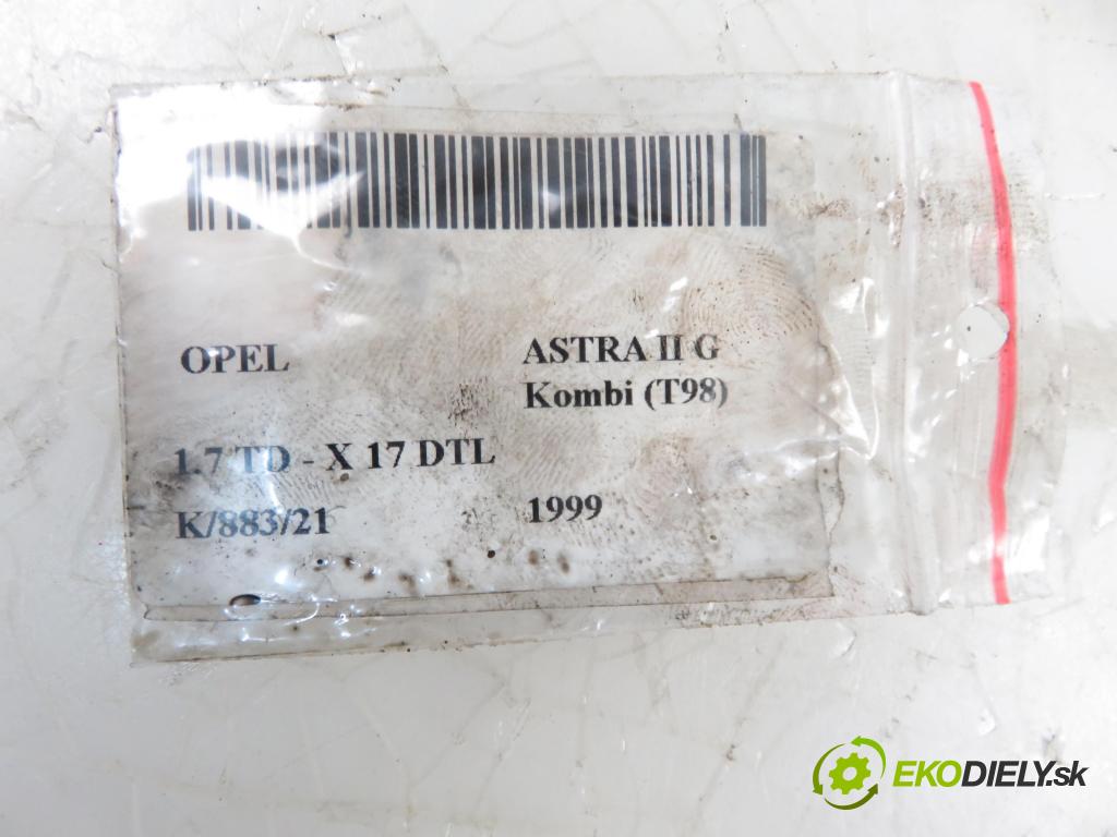 OPEL ASTRA G Kombi (T98) KOMBI 1999 1700,00 Kompletne turbosprężarki 1700,00 RYCHLONABÍJEČKA: 90530995 (Turbodúchadla (kompletní))