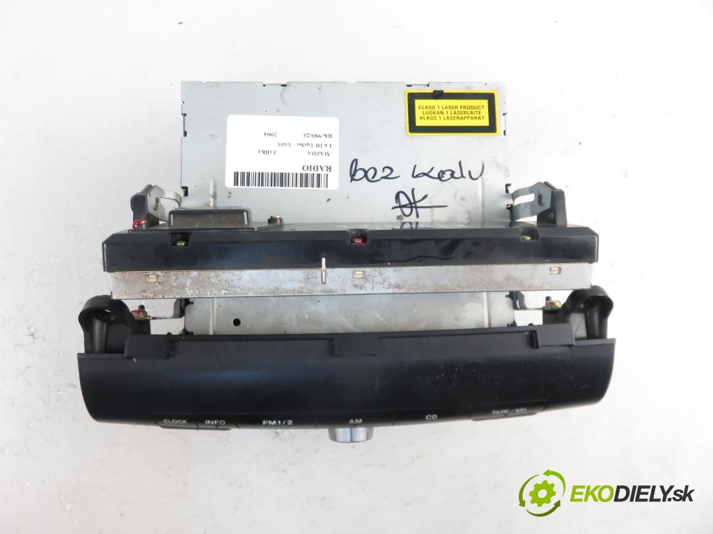 MAZDA 3 (BK) HB 2004 1560,00 Radioodtwarzacze 1560,00 RADIO CD BP4M66950A
