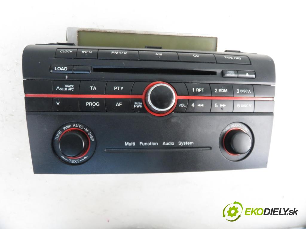 MAZDA 3 (BK) HB 2004 1560,00 Radioodtwarzacze 1560,00 RADIO CD BP4M66950A