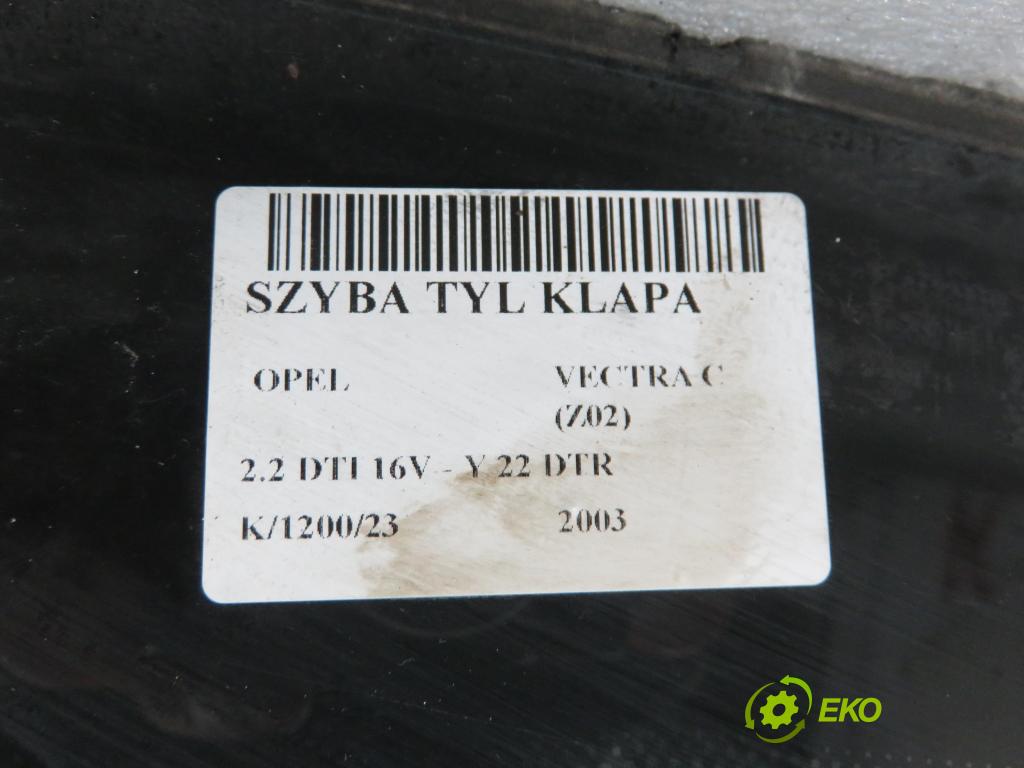 OPEL VECTRA C (Z02) LIFTBACK 2003 92,00 2.2 DTI 16V 125 - Y 22 DTR 2172,00 okno ZADNÍ: kapota