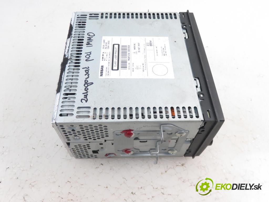 NISSAN QASHQAI / QASHQAI +2 I (J10, JJ10) SUV 2007 1461,00 Radioodtwarzacze 1461,00 RADIO CD 28185JG400