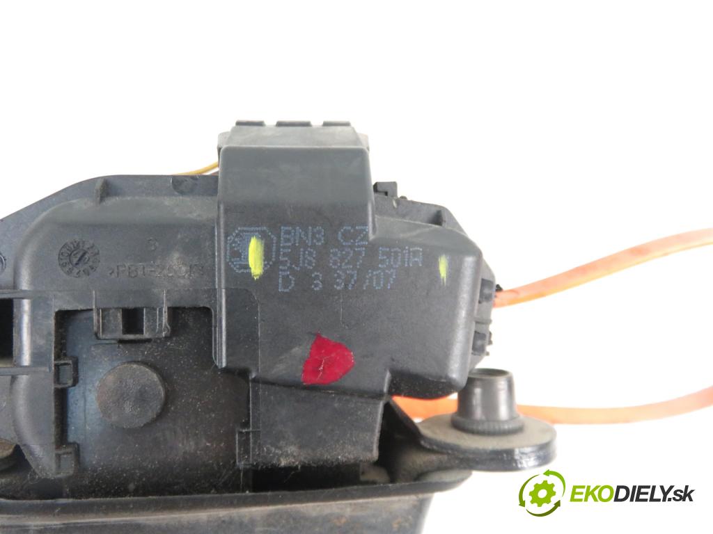 SKODA ROOMSTER Praktik (5J) FURGON 2007 59,00 1.4 TDI - BNV 1422,00 zámok dverí kufor EL. 5J8827501H