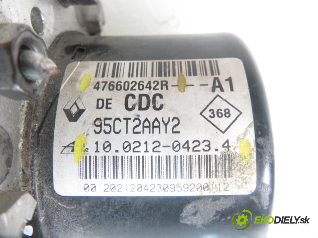 RENAULT GRAND SCENIC III (JZ0/1_) MINIVAN 2009 1397,00 Sterowniki ABS 1397,00 pumpa ABS 476602642R ; 10021204234 ; 28561056053 (Pumpy brzdové)