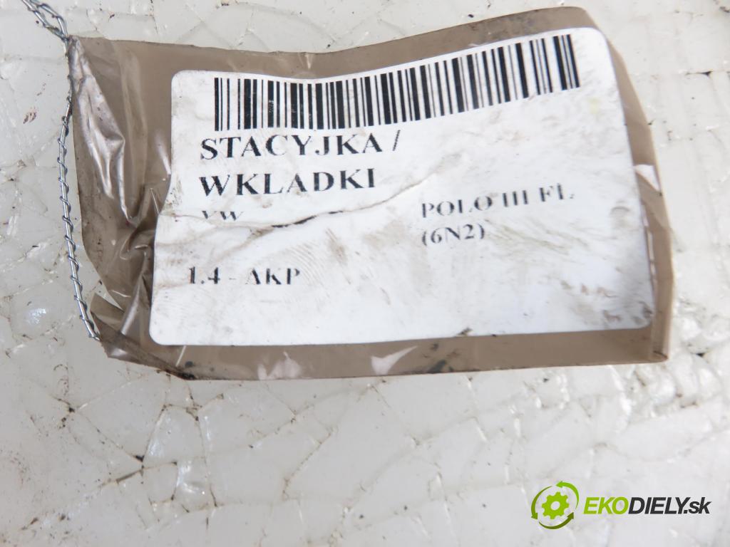 VW POLO (6N2) HB 2000 1390,00 Wkładki zamka 1390,00 zámok zámku Dvere