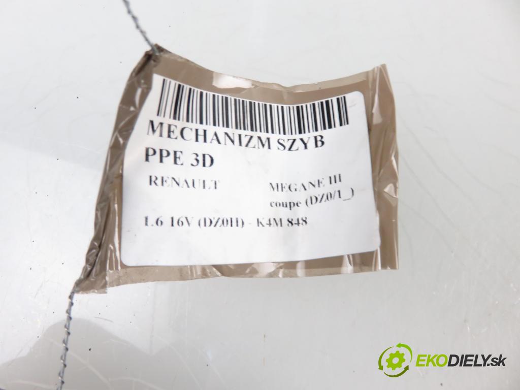 RENAULT MEGANE III coupe (DZ0/1_) COUPE 2009 1598,00 Silniczki szyb 1598,00 Motorček sťahovania okien PP 807300006R