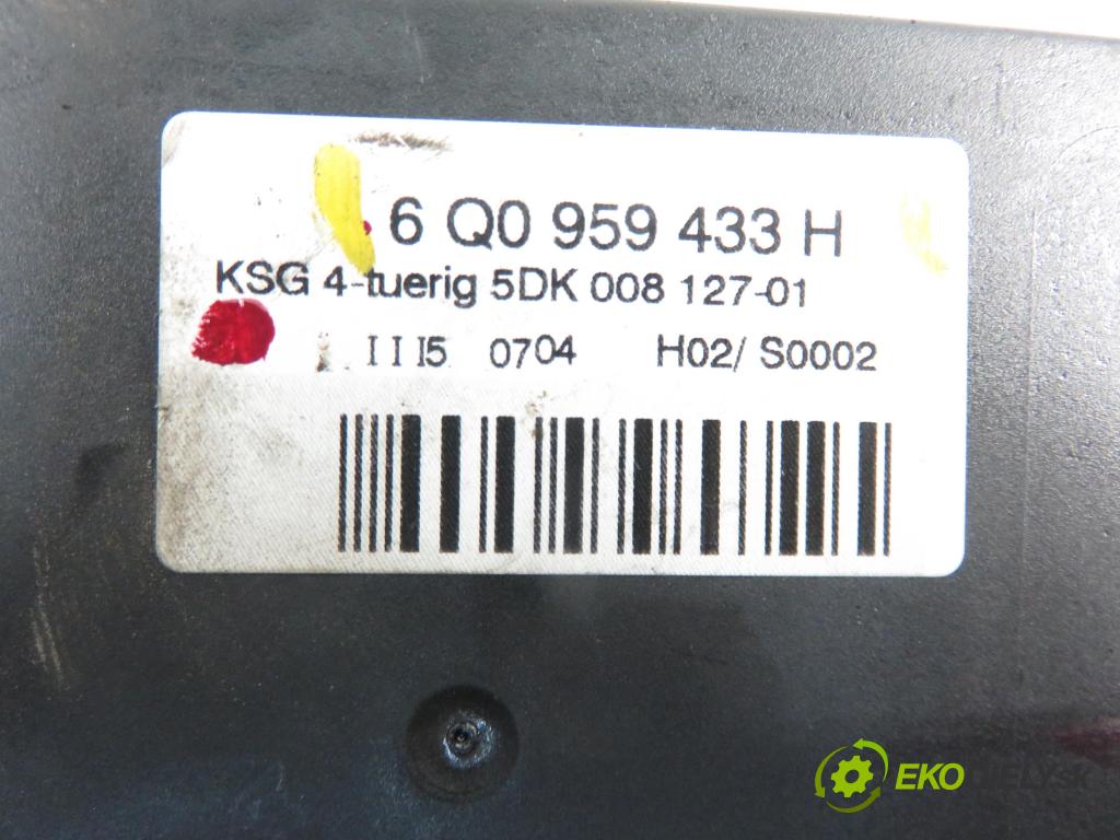 SKODA FABIA I SEDAN (6Y3) SEDAN 2004 1198,00 Moduły komfortu 1198,00 MODUL komfortu 6Q0959433H
