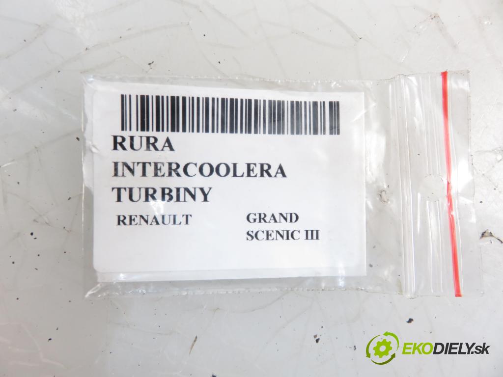RENAULT GRAND SCENIC III (JZ0/1_) MINIVAN 2009 1397,00 Przewody chłodnic powietrza 1397,00 Rúra intercoolera turba 144600003R