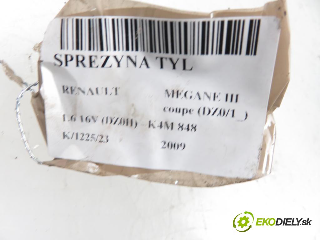 RENAULT MEGANE III coupe (DZ0/1_) COUPE 2009 1598,00 Sprężyny zawieszenia 1598,00 Pružina ZADNÉ: