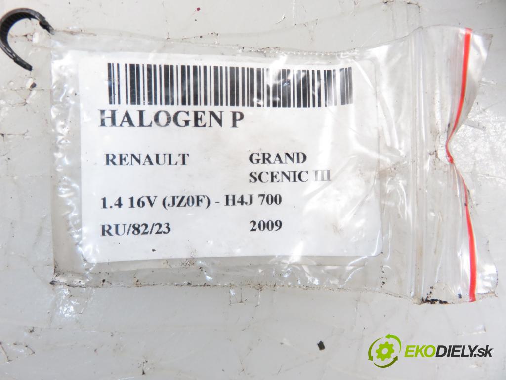 RENAULT GRAND SCENIC III (JZ0/1_) MINIVAN 2009 1397,00 Lampy przeciwmgielne 1397,00 hmlové svetlo, hmlovka P 8200074008
