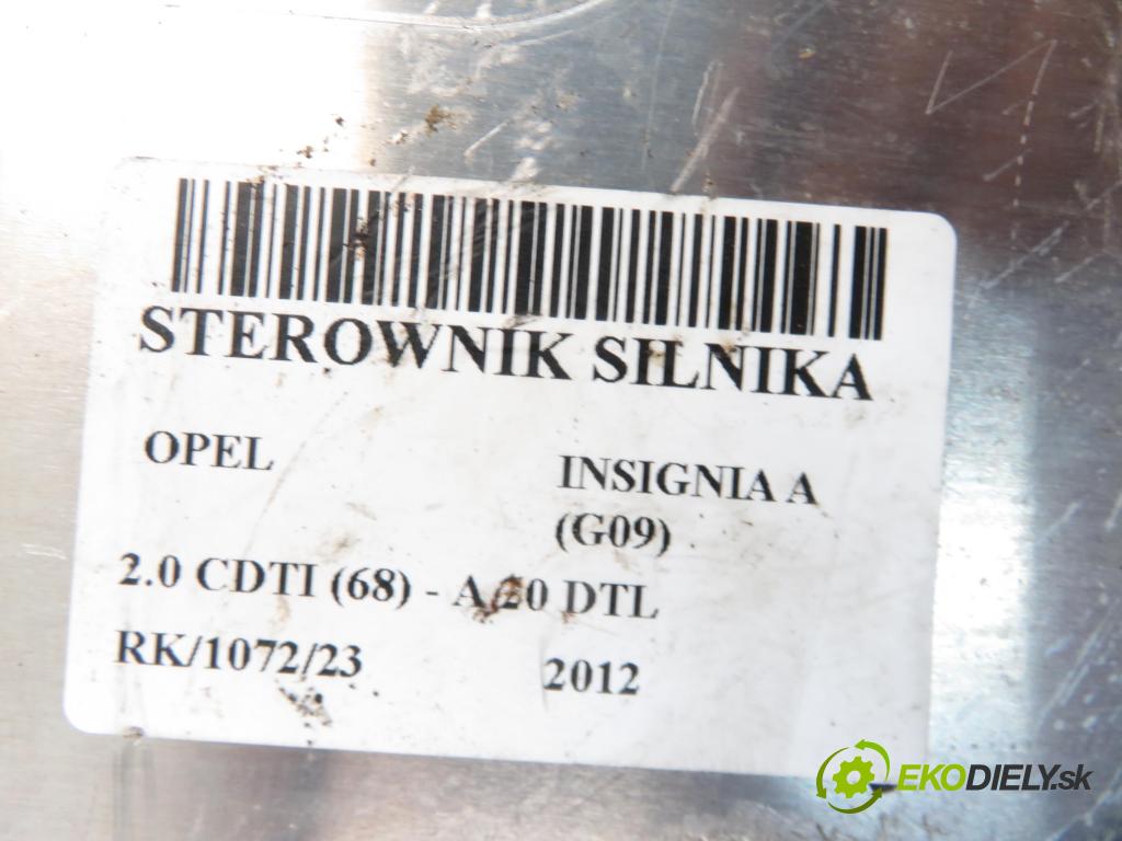 OPEL INSIGNIA A (G09) LIFTBACK 2012 1956,00 Sterowniki silnika 1956,00 Riadiaca jednotka Motor 0281018769 ; 55585024