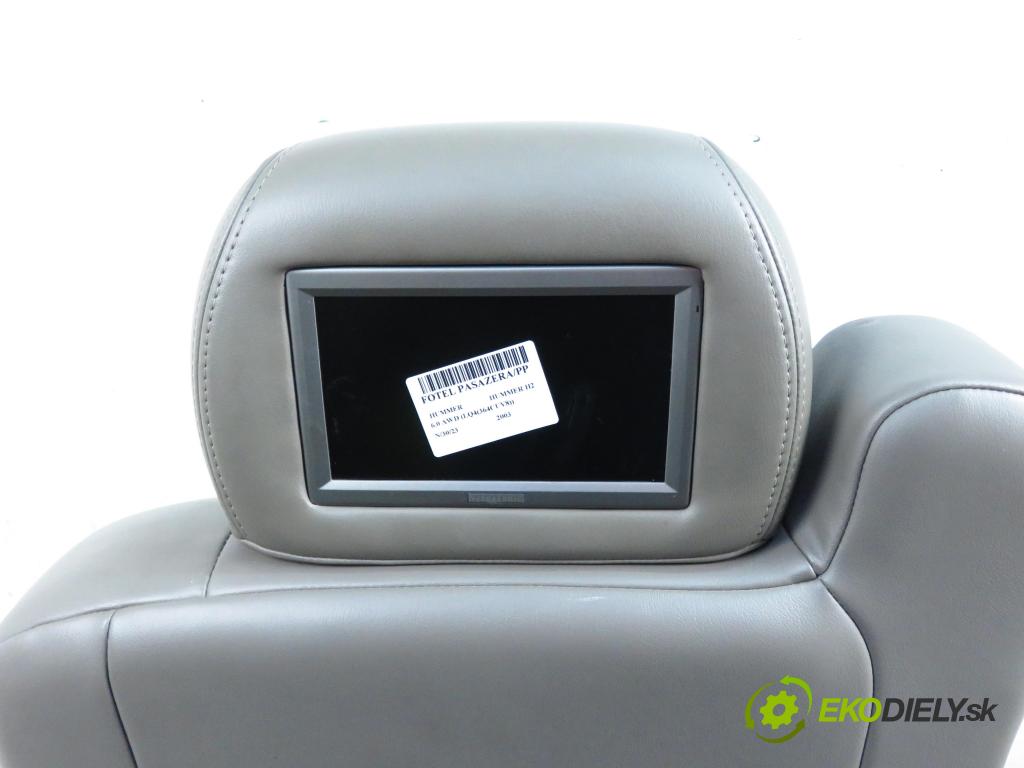 HUMMER HUMMER H2 SUV 2003 5964,00 Fotele, kanapy 5964,00 Sedadlo CESTUJÚCI/PP