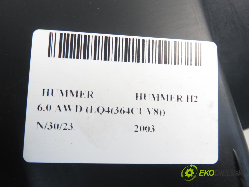 HUMMER HUMMER H2 SUV 2003 5964,00 Schowki, półki 5964,00 Priehradka, kastlík STREDNÝ: 185797958