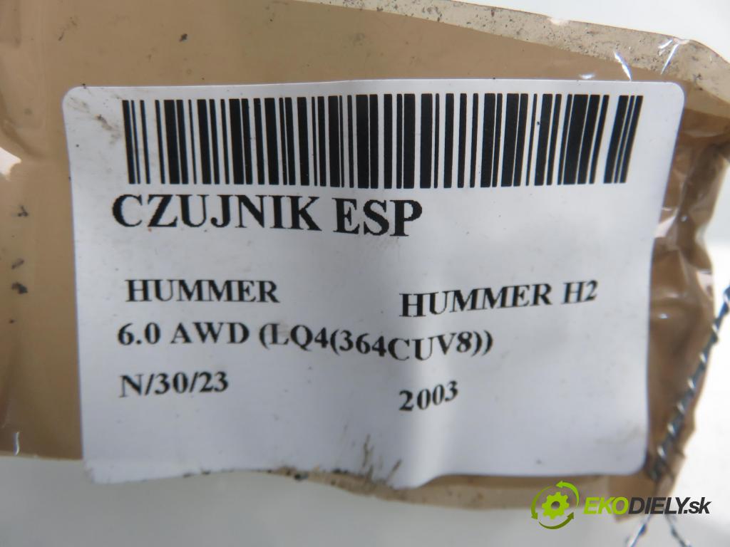 HUMMER HUMMER H2 SUV 2003 5964,00 Czujniki ESP 5964,00 snímač ESP 0265005144