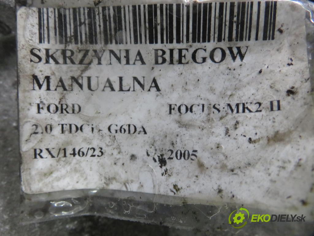 FORD FOCUS II (DA_, HCP) HB 2005 100,00 2.0 TDCi - G6DA 1997,00 Prevodovka MANUALNA 4M5R7002CE