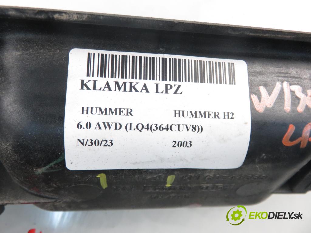 HUMMER HUMMER H2 SUV 2003 5964,00 Klamki zewnętrzne 5964,00 Kľučka LPZ 15771335