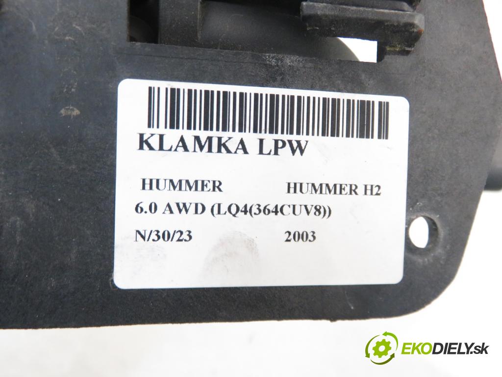 HUMMER HUMMER H2 SUV 2003 5964,00 Klamki wewnętrzne 5964,00 Kľučka LPW 15029903 ; 15057526