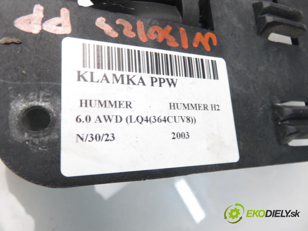 HUMMER HUMMER H2 SUV 2003 5964,00 Klamki wewnętrzne 5964,00 Kľučka 15029904 ; 15057527