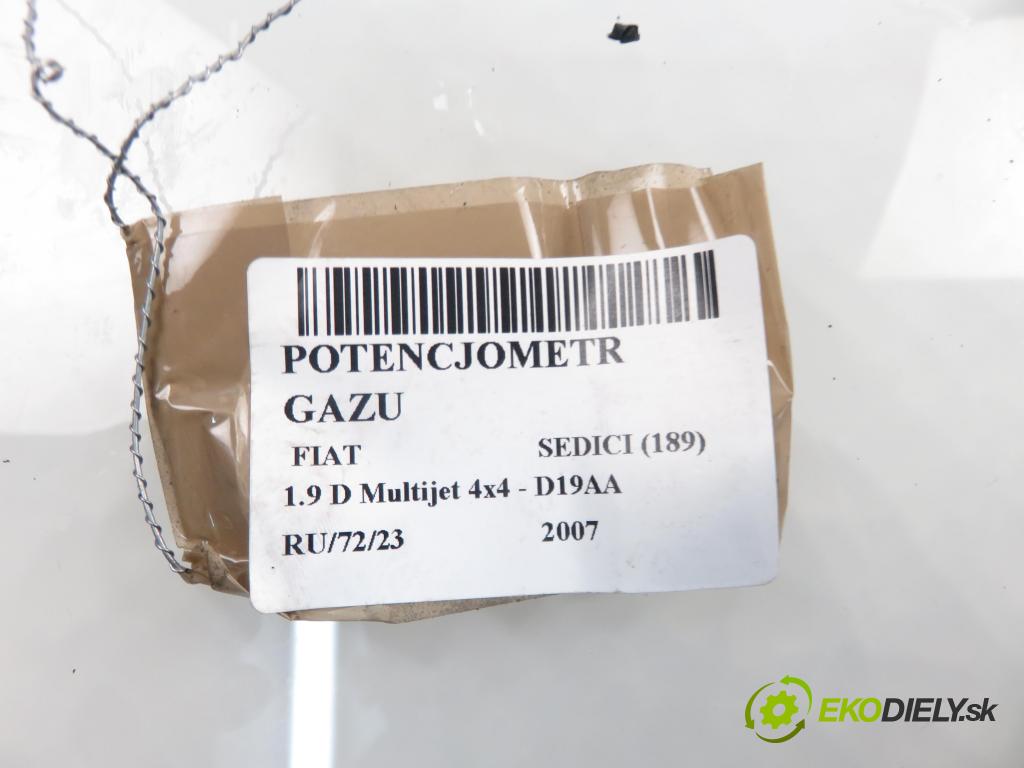 FIAT SEDICI (189_) CROSSOVER 2007 1910,00 Pozostałe 1910,00 Potenciometer plynového pedálu 4940079J90 (Pedále)