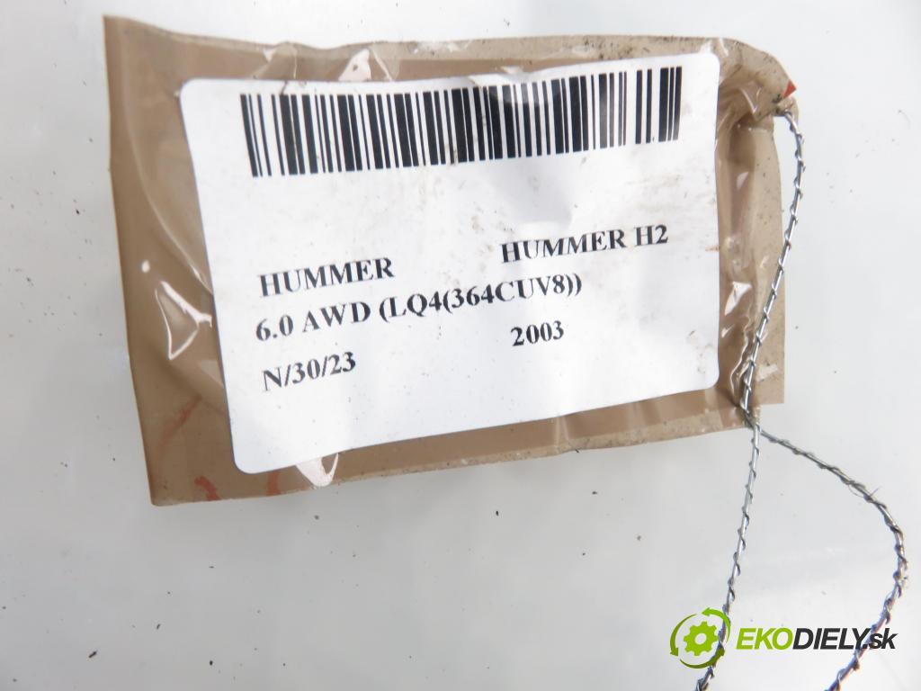 HUMMER HUMMER H2 SUV 2003 232,00 6.0 V8 VORTEC AWD 315 (232kW)-(LQ4(364CUV8)) 5964,00 Snímač bŕzd 15161650