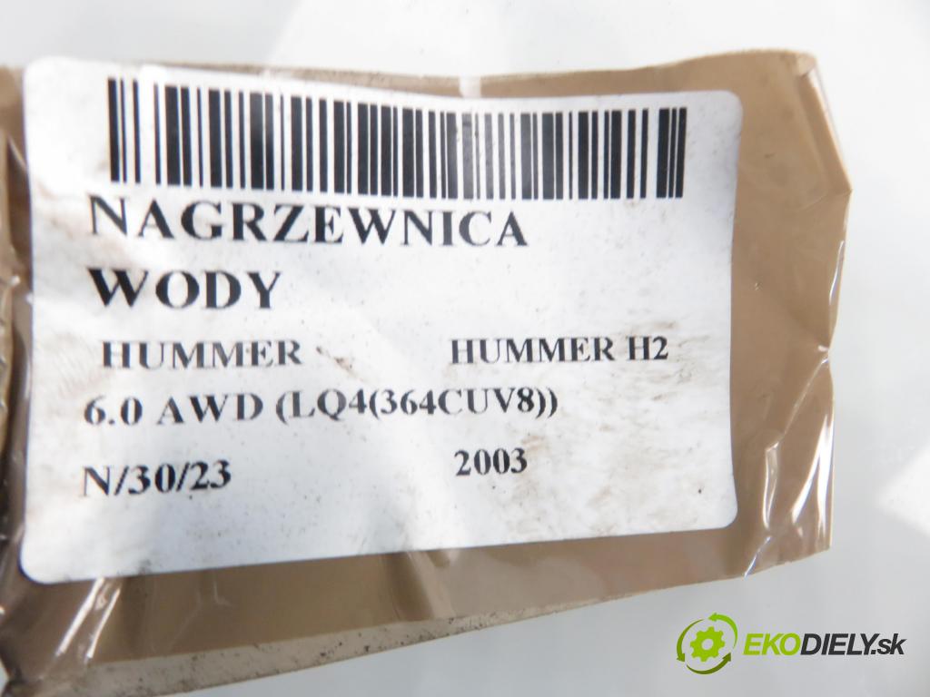 HUMMER HUMMER H2 SUV 2003 5964,00 Nagrzewnice 5964,00 Výhrevné teleso, radiátor kúrenia vody