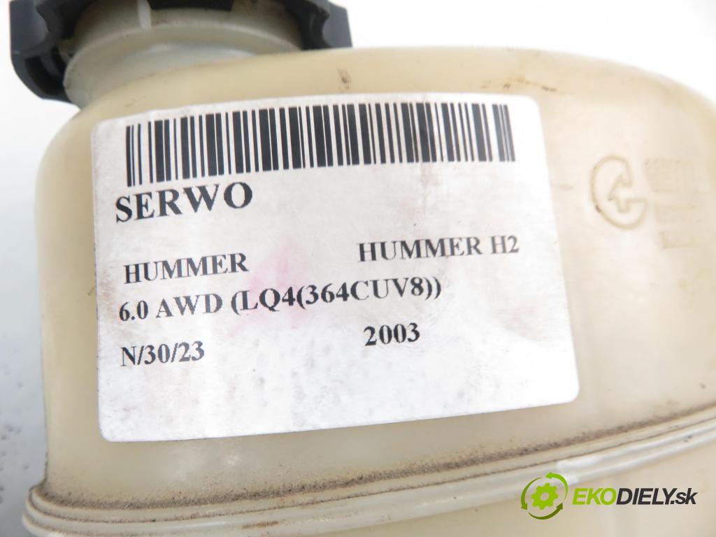 HUMMER HUMMER H2 SUV 2003 5964,00 Serwa hamulca 5964,00 Posilovač  (Servočerpadlá, pumpy riadenia)