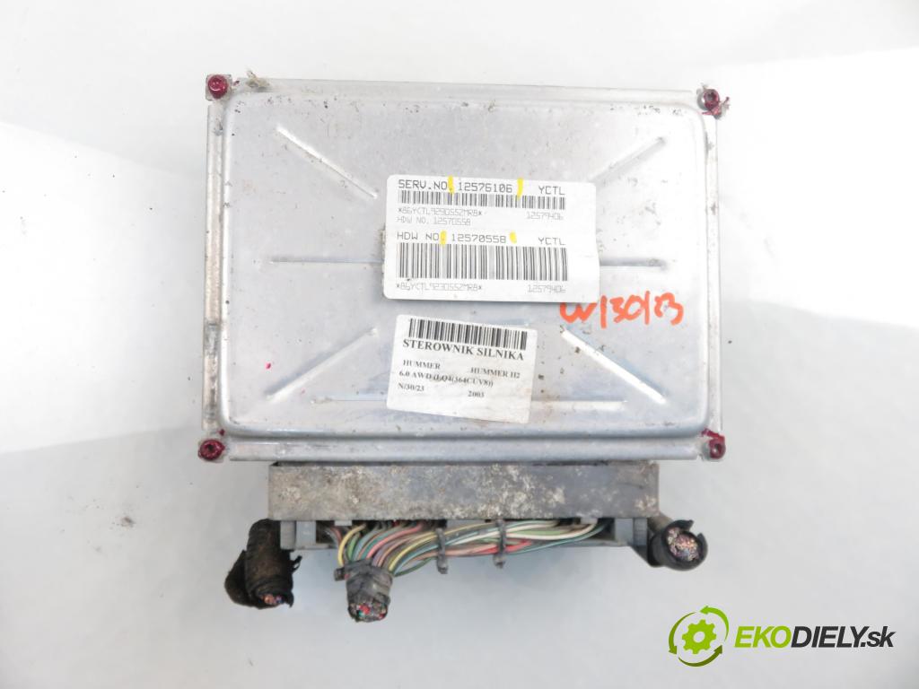 HUMMER HUMMER H2 SUV 2003 5964,00 Sterowniki silnika 5964,00 Riadiaca jednotka Motor 12576106 ; 12570558