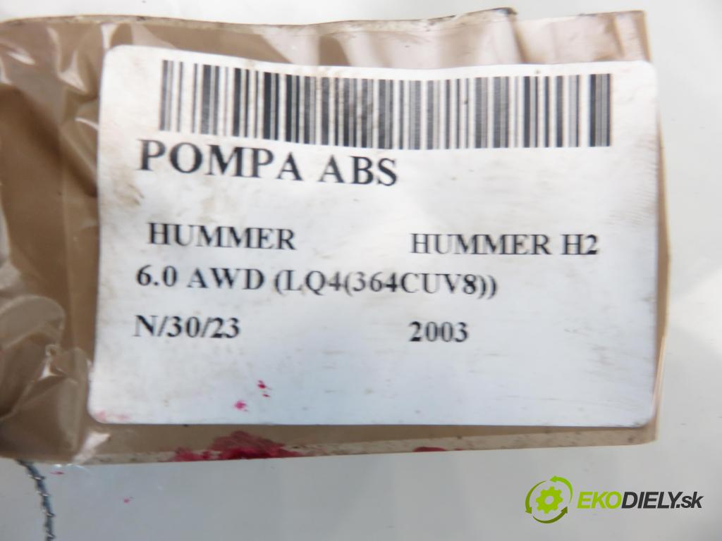 HUMMER HUMMER H2 SUV 2003 5964,00 Sterowniki ABS 5964,00 Pumpa ABS 15184640 (Pumpy ABS)