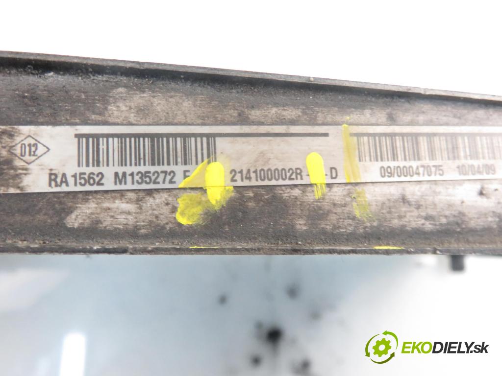 RENAULT GRAND SCENIC III (JZ0/1_) MINIVAN 2009 1397,00 Chłodnice wody 1397,00 chladič vody 214100002R