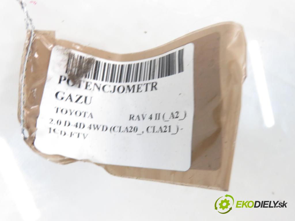 TOYOTA RAV 4 II (_A2_) SUV 2003 1995,00 Pozostałe 1995,00 Potenciometer plynového pedálu 8928133010 ; 7801042020 (Pedále)