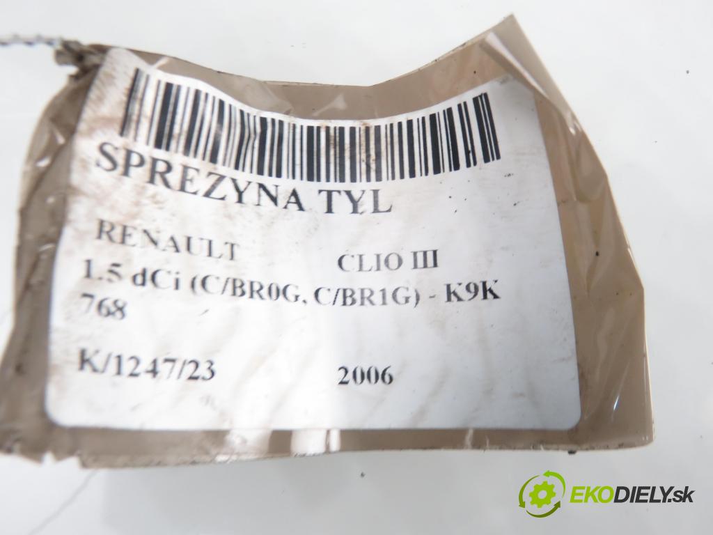 RENAULT CLIO III (BR0/1, CR0/1) HB 2006 1461,00 Sprężyny zawieszenia 1461,00 Pružina ZADNÉ: