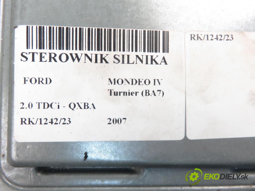 FORD MONDEO IV Turnier (BA7) KOMBI 2007 1997,00 Sterowniki silnika 1997,00 Riadiaca jednotka Motor 7G9112A650UF ; 5WS40595FT