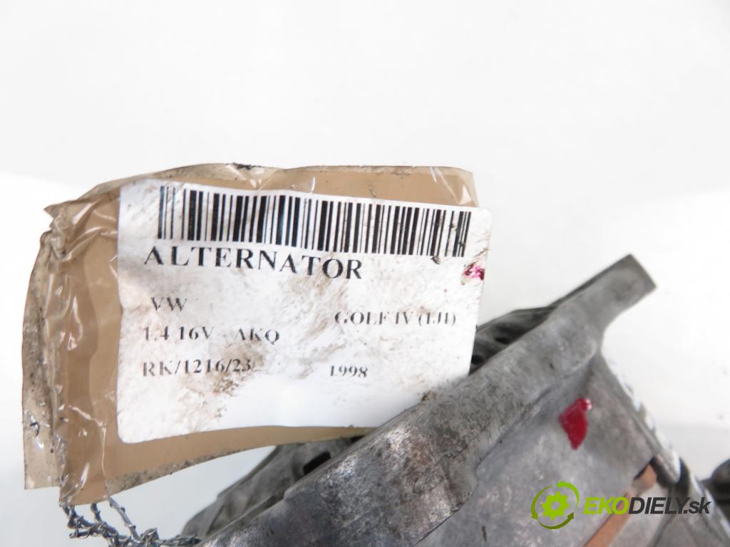 VW GOLF IV (1J1) HB 1998 55,00 1.4 16V 75 - AKQ 1390,00 Alternátor YLE102420 ; 0124225010 (Alternátor)