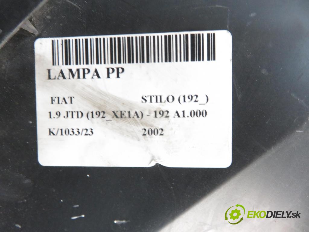 FIAT STILO (192_) HB 2002 1910,00 Lampy przednie 1910,00 Svetlo PP 467807920