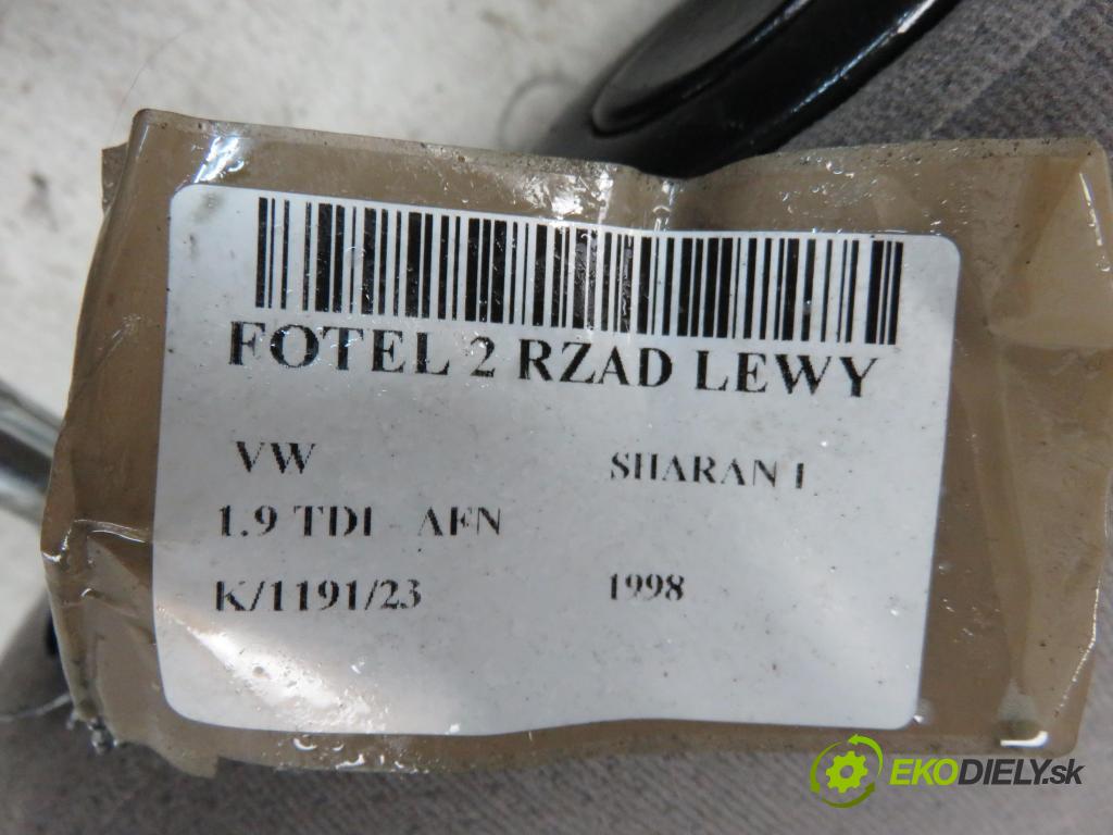 VW SHARAN (7M8, 7M9, 7M6) MINIVAN 1998 1896,00 Fotele, kanapy 1896,00 Sedadlo 2 RIADOK: ľavy