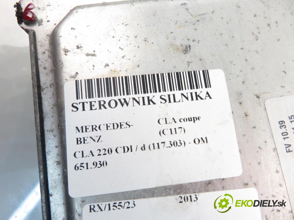 MERCEDES-BENZ CLA coupe (C117) COUPE 2013 2143,00 Sterowniki silnika 2143,00 řídící jednotka motora 6519003001 ; 6519011701