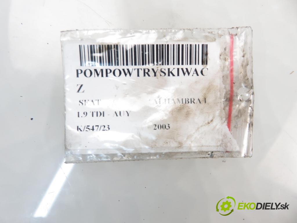 SEAT ALHAMBRA (7V8, 7V9) MINIVAN 2003 1896,00 Pompowtryskiwacze 1896,00 POMPOWTRYSKIWACZ 038130073AK (Vstrekovače)