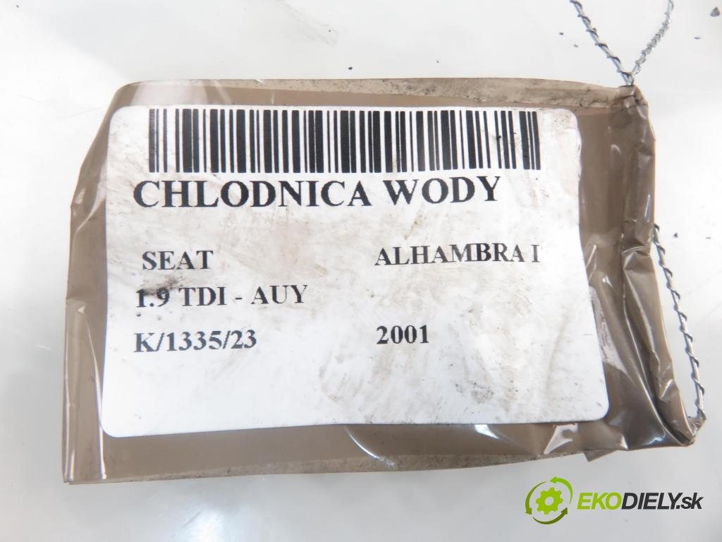 SEAT ALHAMBRA (7V8, 7V9) MINIVAN 2001 1896,00 Chłodnice wody 1896,00 chladič vody 7M3121253B