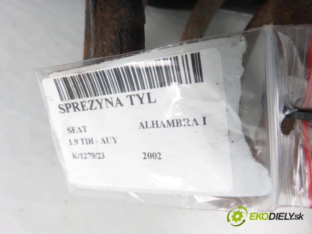 SEAT ALHAMBRA (7V8, 7V9) MINIVAN 2002 1896,00 Sprężyny zawieszenia 1896,00 Pružina ZADNÉ: