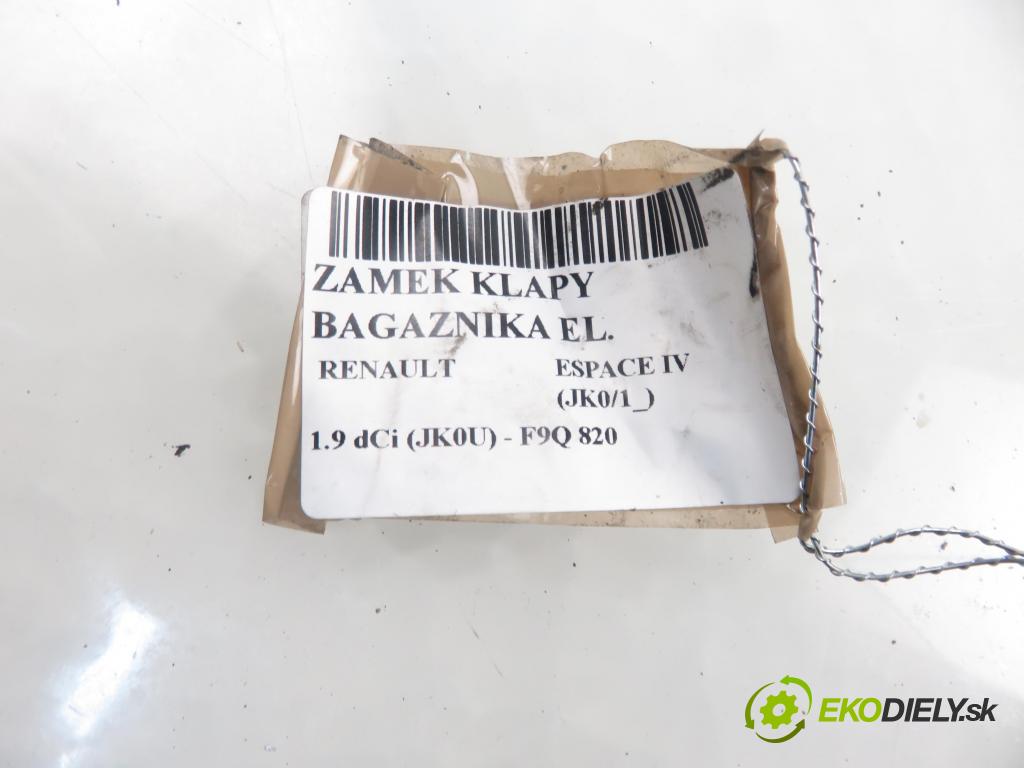 RENAULT ESPACE IV (JK0/1_) MINIVAN 2003 1870,00 Zamki 1870,00 zámok dveří kufr EL. 8200090484J
