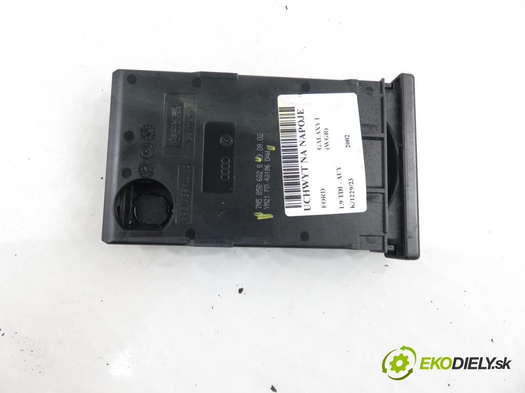 FORD GALAXY (WGR) MINIVAN 2002 1896,00 Uchwyty fabryczne 1896,00 Držiak na nápoje 7M5858602B ; YM21FD48196DAW (Úchyty, držiaky na nápoje)