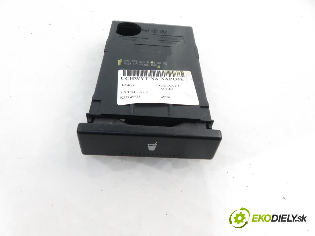 FORD GALAXY (WGR) MINIVAN 2002 1896,00 Uchwyty fabryczne 1896,00 Držiak na nápoje 7M5858602B ; YM21FD48196DAW (Úchyty, držiaky na nápoje)