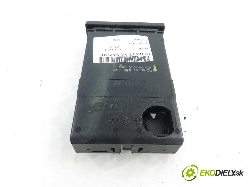 FORD GALAXY (WGR) MINIVAN 2002 1896,00 Uchwyty fabryczne 1896,00 Držiak na nápoje 7M5858602B ; YM21FD48196DAW (Úchyty, držiaky na nápoje)