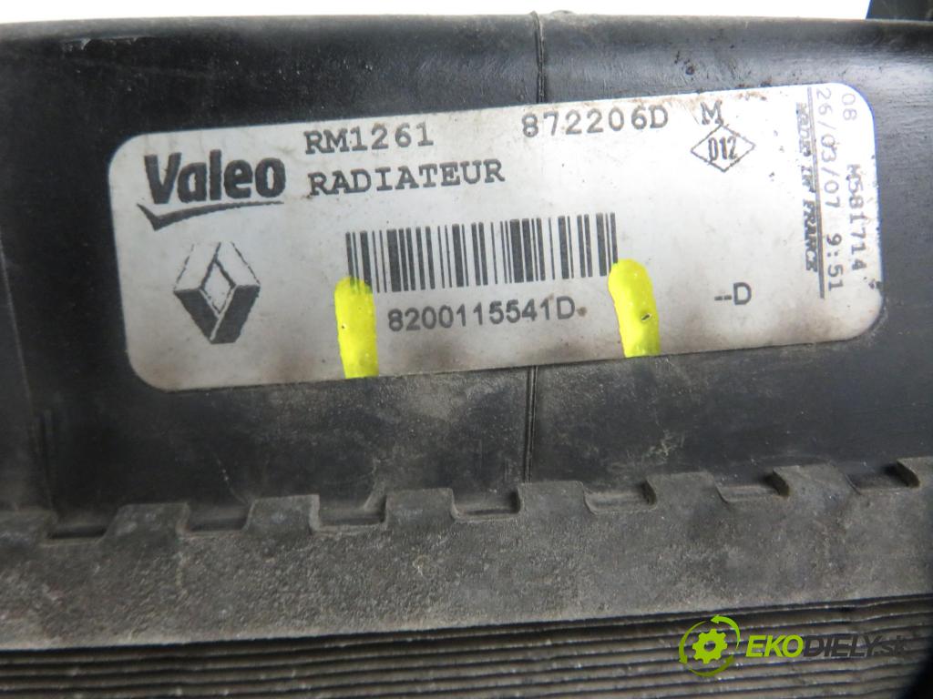 RENAULT SCENIC II (JM0/1_) MINIVAN 2007 1598,00 Chłodnice wody 1598,00 chladič vody 8200115541D