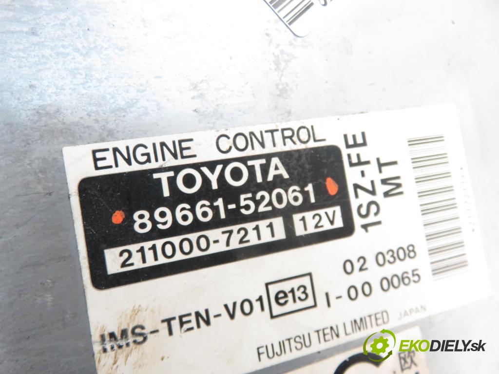 TOYOTA YARIS (_P1_) HB 1999 50,00 1.0 VVT- i 68 - 1SZ-FE 998,00 řídící jednotka motora 8966152061