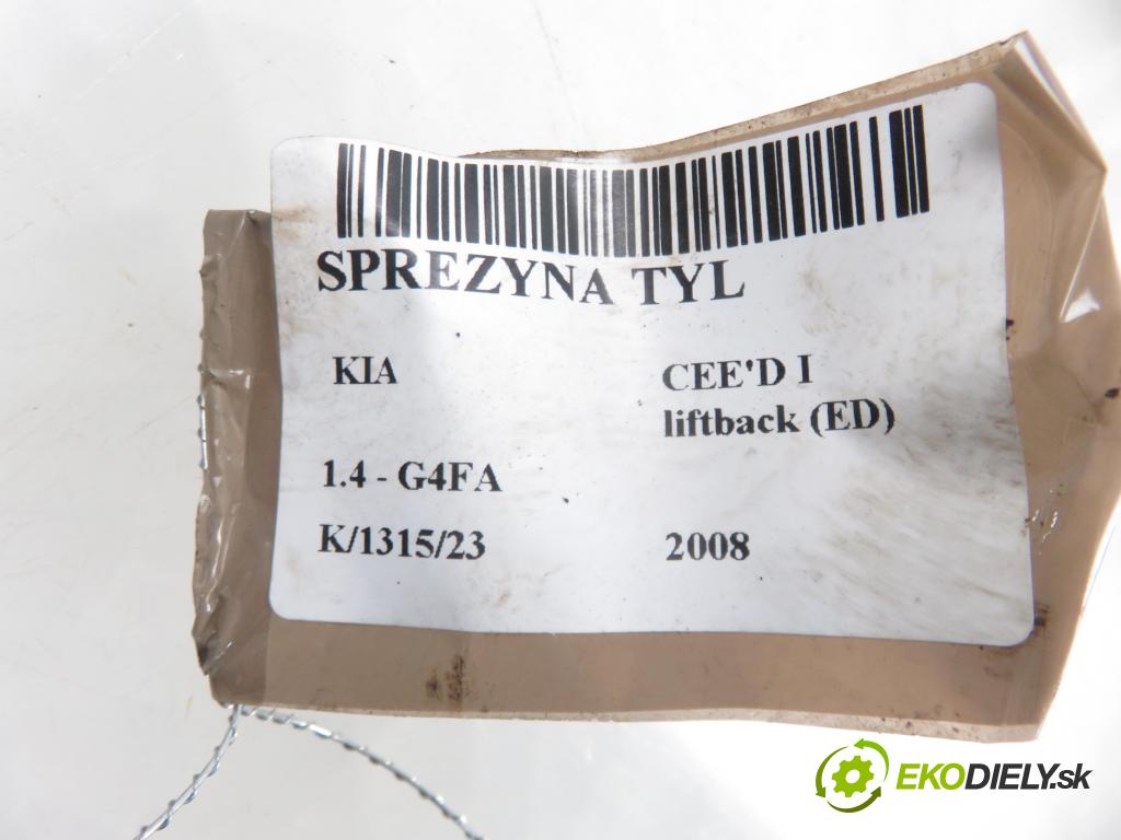 KIA CEE'D liftback (ED) HB 2008 1396,00 Sprężyny zawieszenia 1396,00 Pružina ZADNÉ: